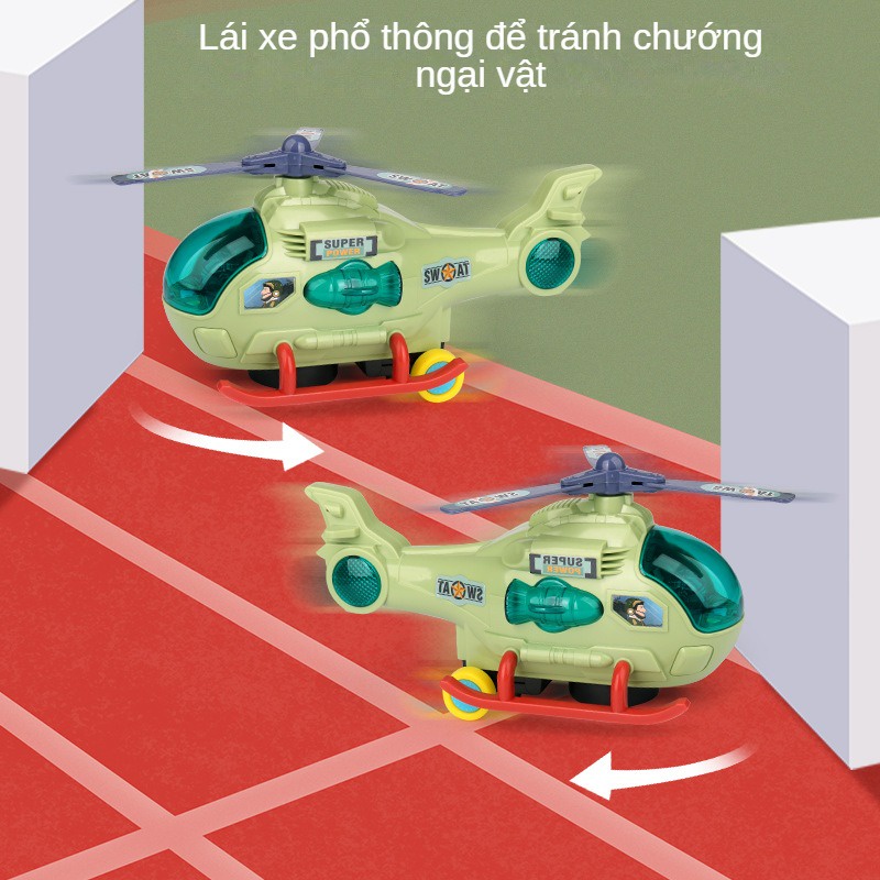 Đồ Chơi Mô Hình Máy Bay Trực Thăng Điện Tử Có Nhạc Và Đèn Thông Dụng Cho Bé Trai