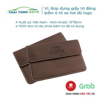 Ví da đựng đăng kiểm, giấy tờ ô tô 3 ngăn cao cấp đủ các hãng xe