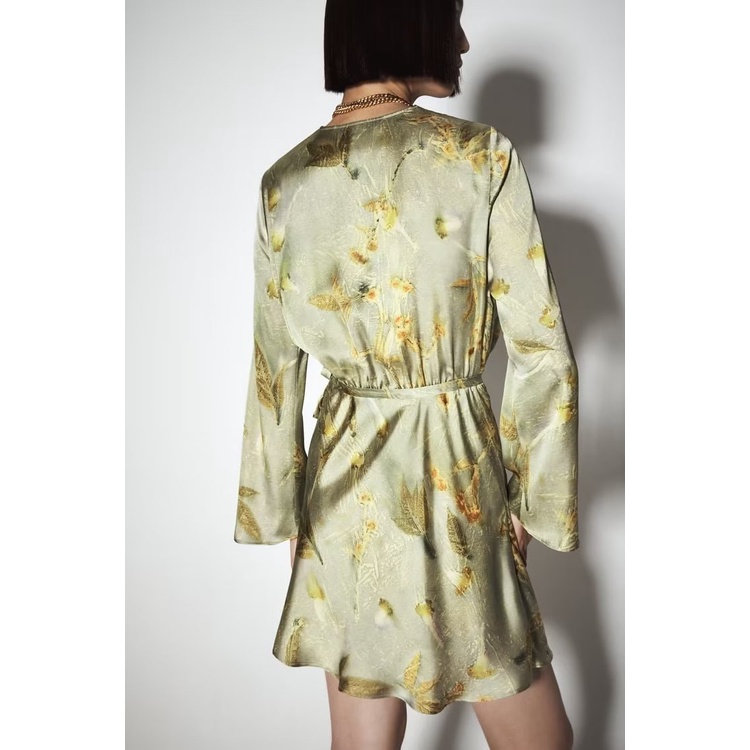 Zara Đầm Lụa satin Thời Trang Thanh Lịch Cá Tính Cho Nữ 8649161