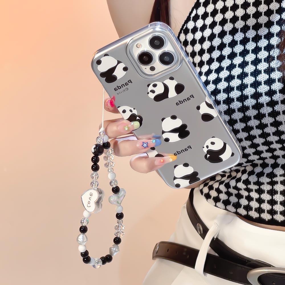 Ốp Điện Thoại Cứng Họa Tiết Gấu Trúc Nằm Đáng Yêu Cho iphone 11 12 12pro 12promax 13 13pro 13promax 14 14pro 14promax