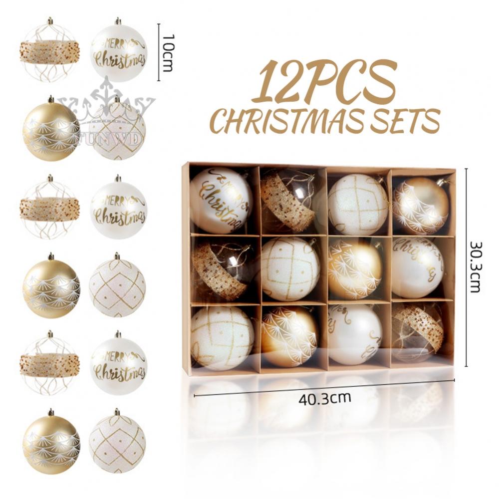 12 Trái Châu 10cm Trang Trí Cây Thông Noel