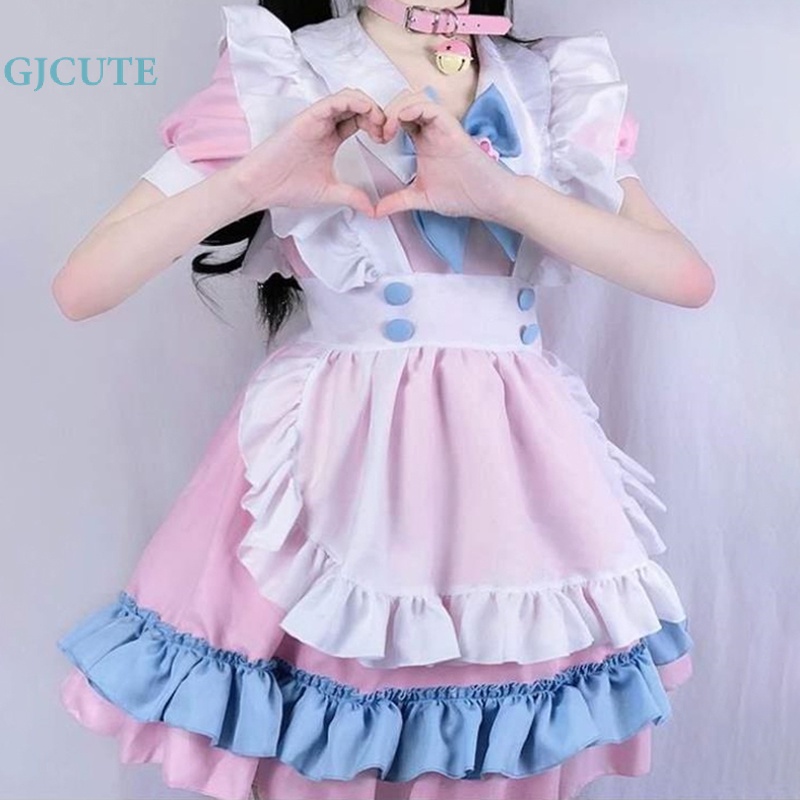 Gjcute schoolgirl Trang Phục Hóa Trang Cô Hầu Gái lolita Gợi Cảm Wd