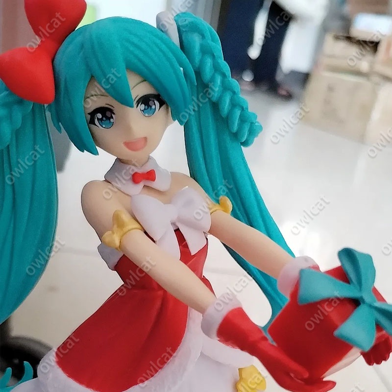 Mô Hình Nhân Vật VOCALOID Miku  22cm Hatsune Miku Virtual Idol Christmas Day Santa Claus Girl Series TAiTO Piapro Packed in Box Super Premium Figure