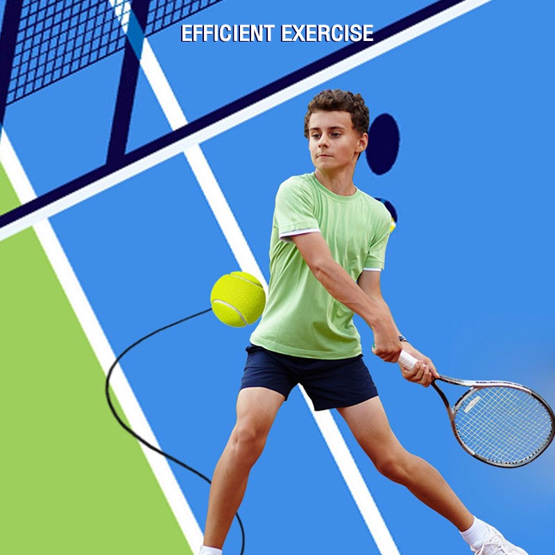 Enlee Dụng Cụ Luyện Tập Đánh tennis Ngoài Trời Đàn Hồi Kèm Dây