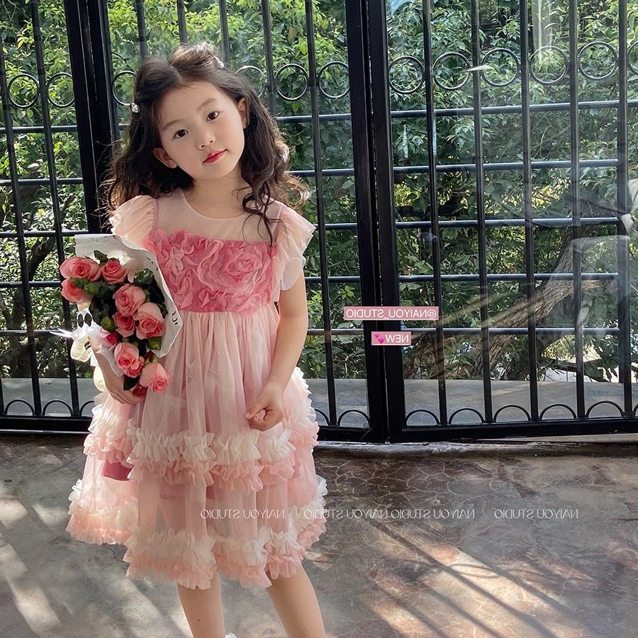 Đầm Xếp Tầng Phong Cách Công Chúa Đáng Yêu Dành Cho Bé Gái