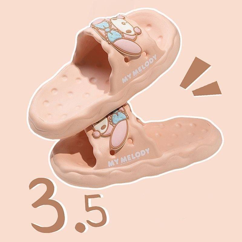 Sanrio Dép Quai Ngang Chống Trượt Họa Tiết Thỏ melody Dễ Thương diy 1