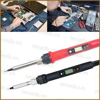 Bộ mỏ hàn điện lcd 80w có thể điều chỉnh nhiệt độ tiện dụng