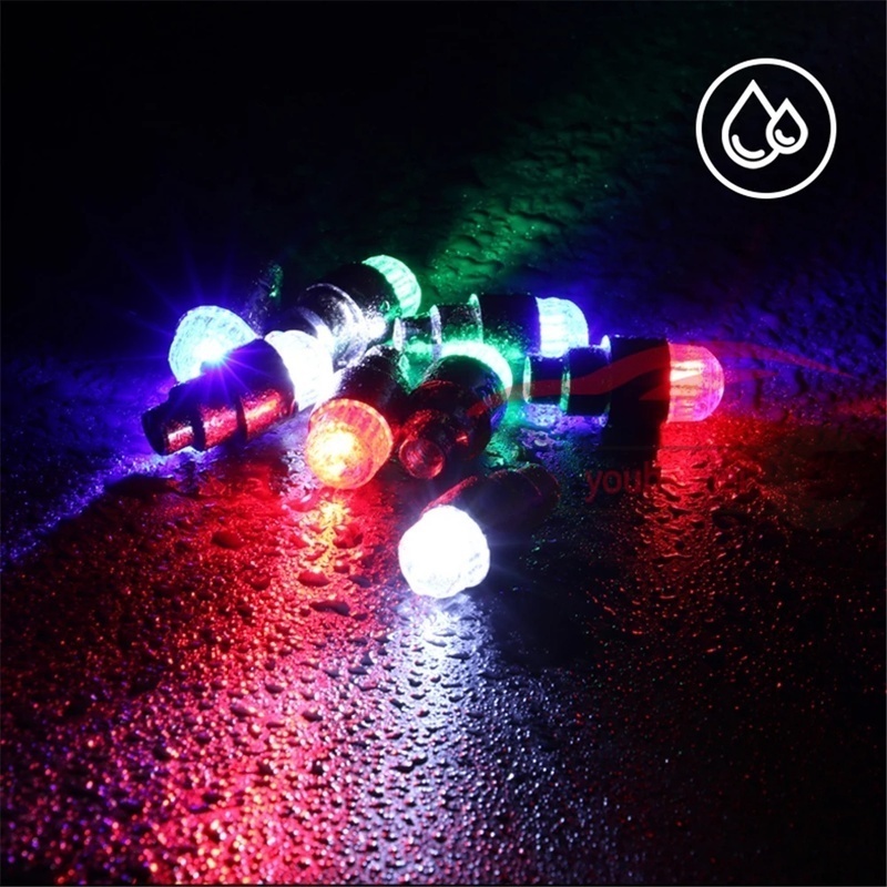 Bộ 2 Đèn led Nhiều Màu Gắn Van Xe Đạp / Xe Máy