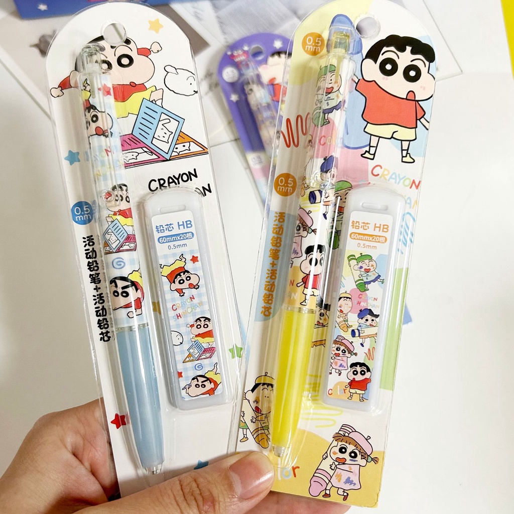 1 Bút Chì Màu Ngòi 0.5mm In Hình Cậu Bé Bút Chì Dễ Thương
