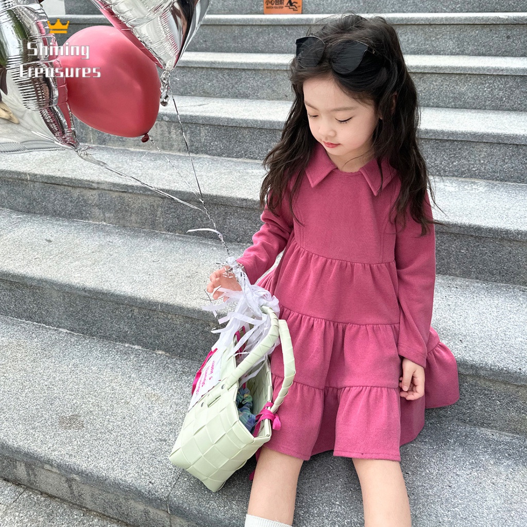 ShiningTreasures Váy Bé Gái váy váy trẻ em công chúa bé gái thời trang dễ thương đẹp 2023 NEW KLQ23915YH 37Z230915