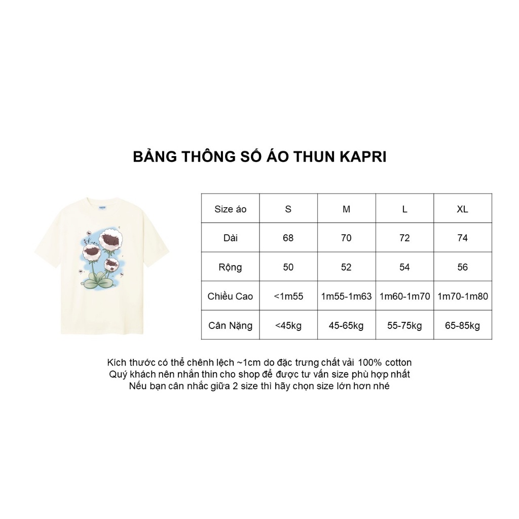Kapri - Pursue your dream tee/Black-Cream - Áo thun unisex nam nữ hình con vịt 100% cotton 2 chiều 250GSM màu đen - kem