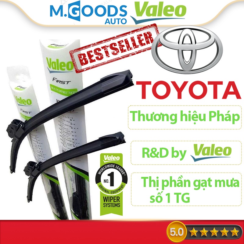 Gạt Mưa Toyota - Gạt mưa thân mềm Valeo cho Toyota Camry, Altis, Veloz, Fortuner, Prado, Yaris, Rush, Avanza, Vios