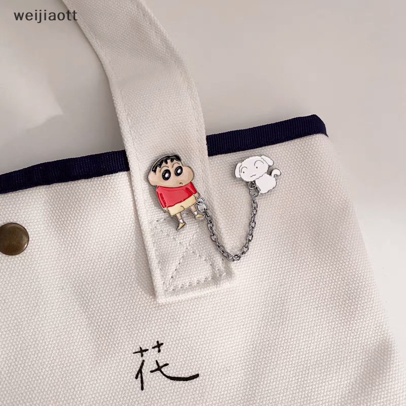 Weijiaott Ghim Cài Áo Hoạt Hình shin-chan Vui Nhộn Sáng Tạo Có Thể Tháo Rời Làm Quà Tặng Bé Gái vn