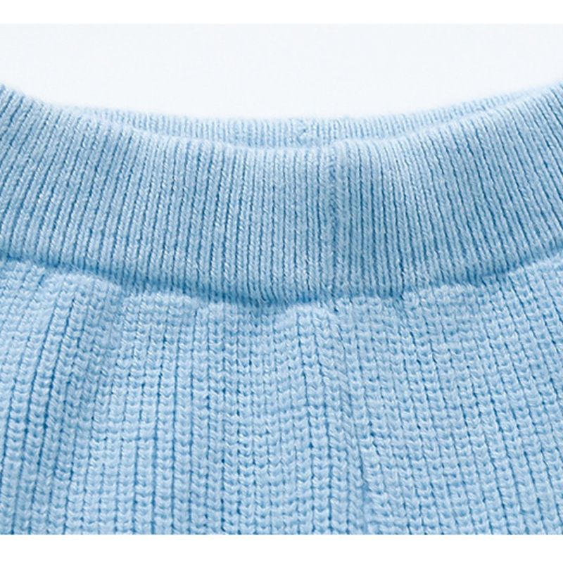 Áo Sweater Dệt Kim Phối Bóng Lông Nhỏ Dễ Thương Thời Trang Thu Đông Cho Bé Gái