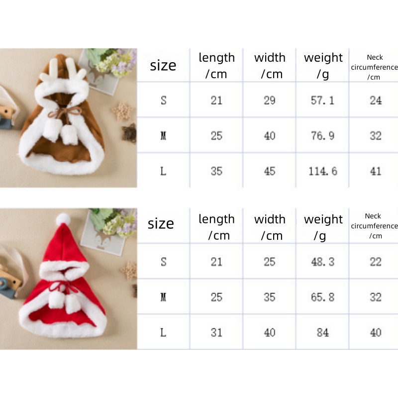 Áo Choàng Giáng Sinh Vui Nhộn Cho Thú Cưng