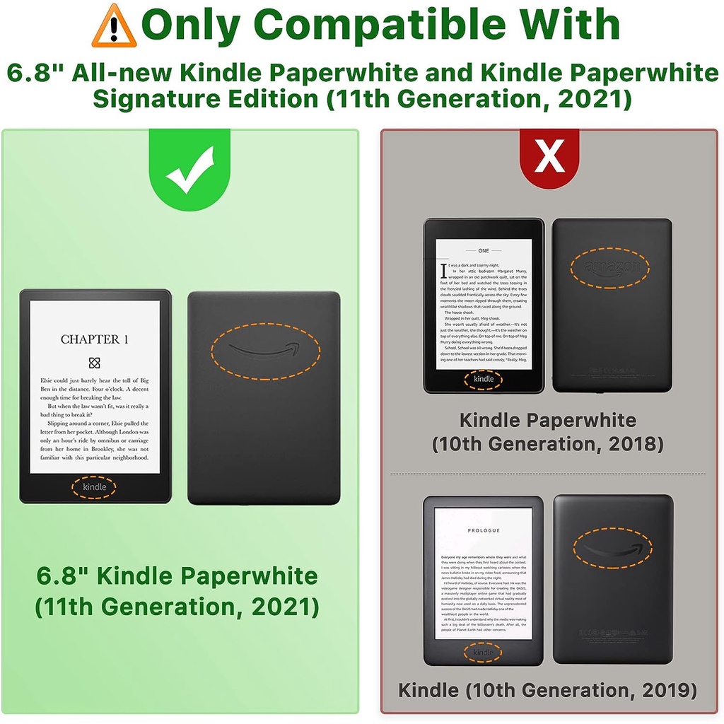 Bao Da Máy Tính Bảng pc Mỏng Nhẹ In Hình moko Cho kindle paperwhite  / kindle paperwhite 2021 6.8 "