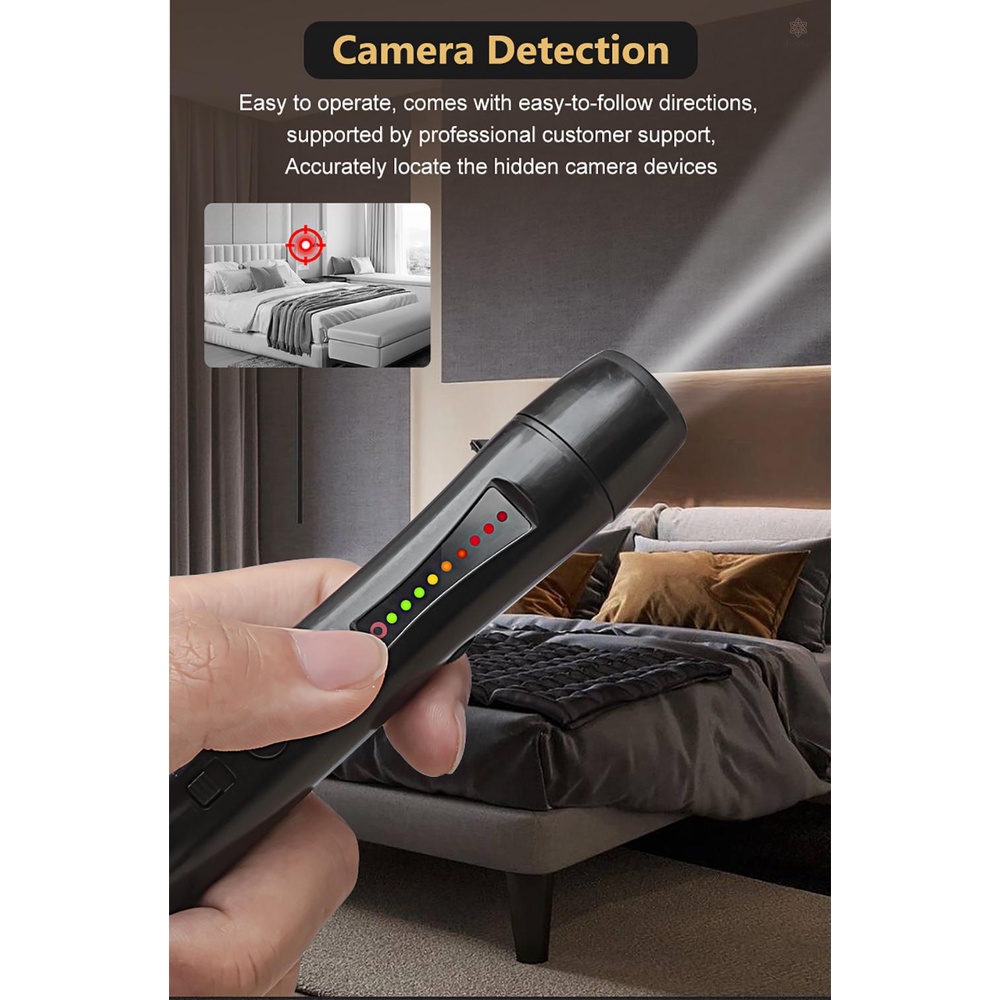 NOYAFA JMS110 3-In-1 Anti Spy Detector for Wireless Bugs GPS Trackers Hidden Camera