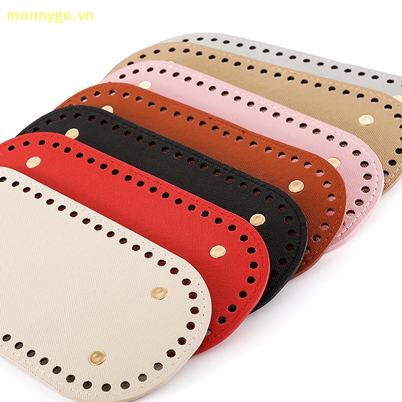 Monnygo Túi Da Dệt Kim Thủ Công Đế Dài 22 * 10cm Có Lỗ vn