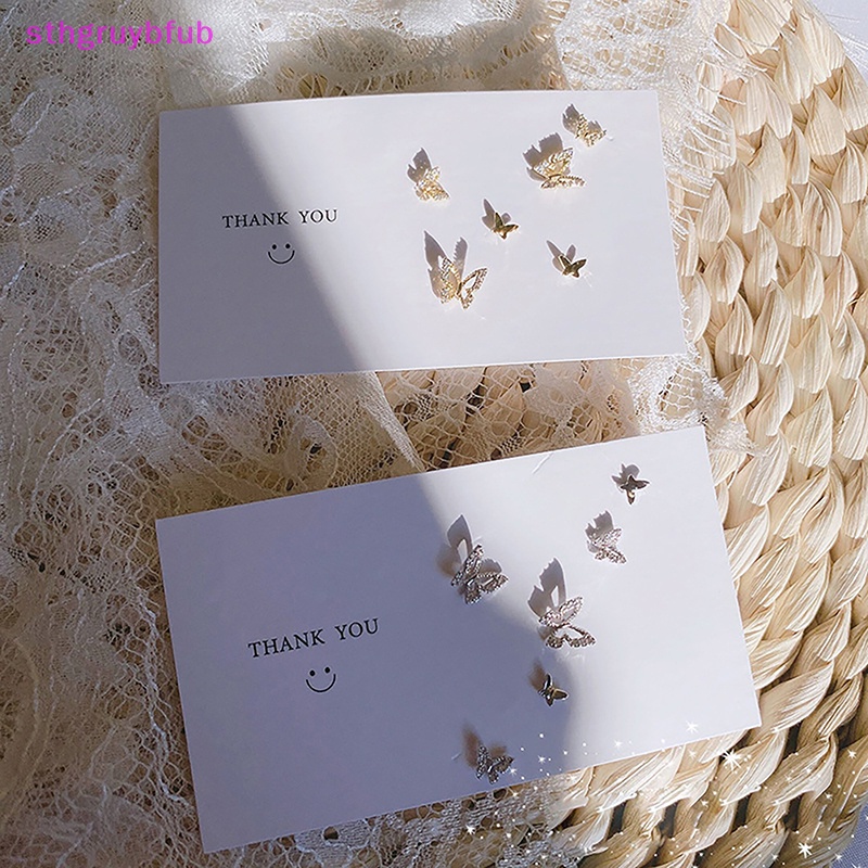 Sthb set 6 Khuyên Tai Đính Đá zircon Đơn Giản Cho Nữ vn