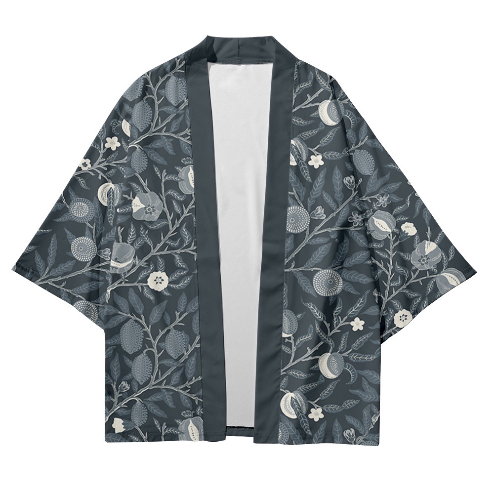 Áo kimono Truyền Thống Nhật Bản Họa Tiết Trái Cây Cho Nam Nữ
