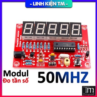 Mạch Đo Tần Số Thạch Anh 1Hz-50Mhz Hiển Thị Led - Tự Ráp