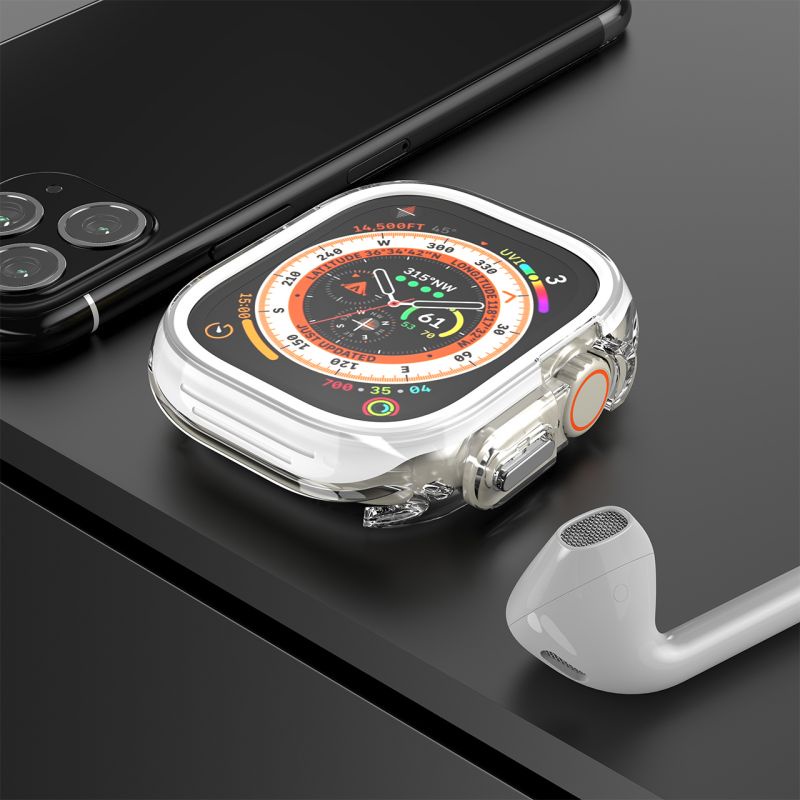 Cnagain Ốp Bảo Vệ Bằng Silicon Mềm Chống Rơi Cho apple watch ultra se series 9 / 8 / 7 / 6 / 5 / 4 49mm 45mm 41mm 44mm