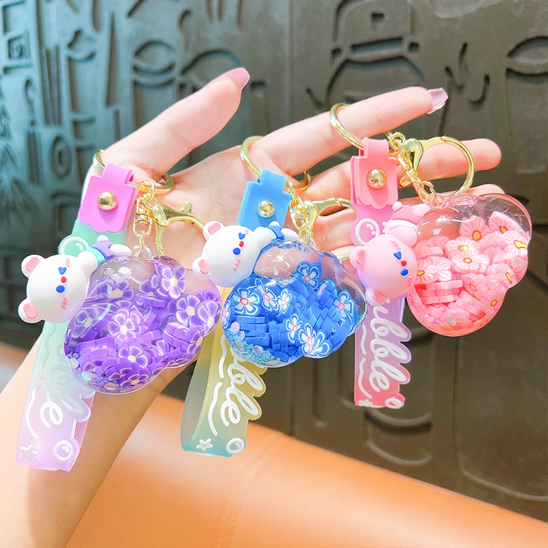 Móc Khóa acrylic Hình Đám Mây / Chú Gấu Dễ Thương
