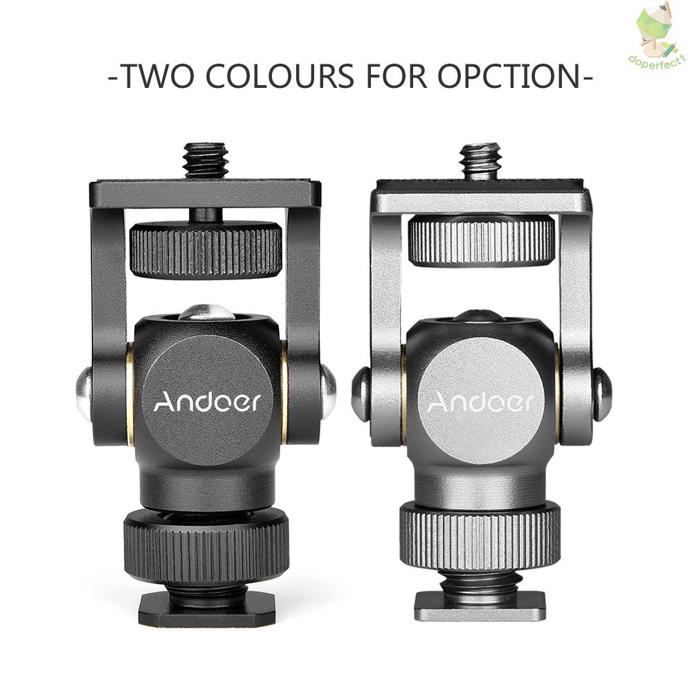 Giá Đỡ Màn Hình Máy Ảnh andoer video mount mini Bằng Hợp Kim Nhôm Có Đinh Ốc 1 / 4 inch Cho Máy Ảnh dslr 9.7