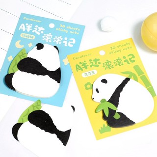  30 Chiếc Gấu Trúc Giấy Dán Ghi Chú Hoạt Hình Dễ Thương Gấu Trúc Tự Dính Ghi Chú Miếng Lót Viết Ghi Nhớ Trang Đánh Dấu Trường Học Vật Dụng Văn Phòng 