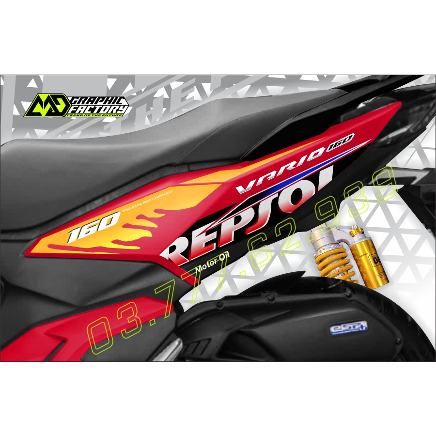 Tem rời Repsol cho Vario 160 xe đỏ - mẫu mới nhất 2023