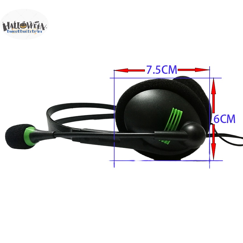 Tri Tai Nghe Có Dây Chống Ồn Giắc 3.5mm Kèm Mic Chuyên Dụng Cho laptop / Máy Tính vn