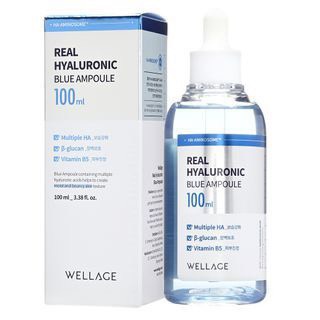 Tinh Chất Dưỡng Ẩm Phục Hồi Căng Mọng WELLAGE Real Hyaluronic Blue Ampoule 100, 75ML