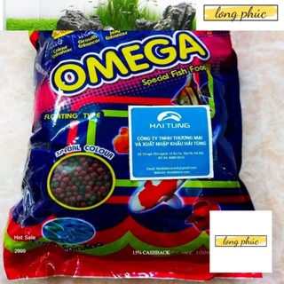 Thức Ăn Cho Cá Cảnh Cám Thái Cao Cấp OMEGA Cho Cá Koi, Cá Ba Đuôi, Cá Vàng. túi 500g-1kg