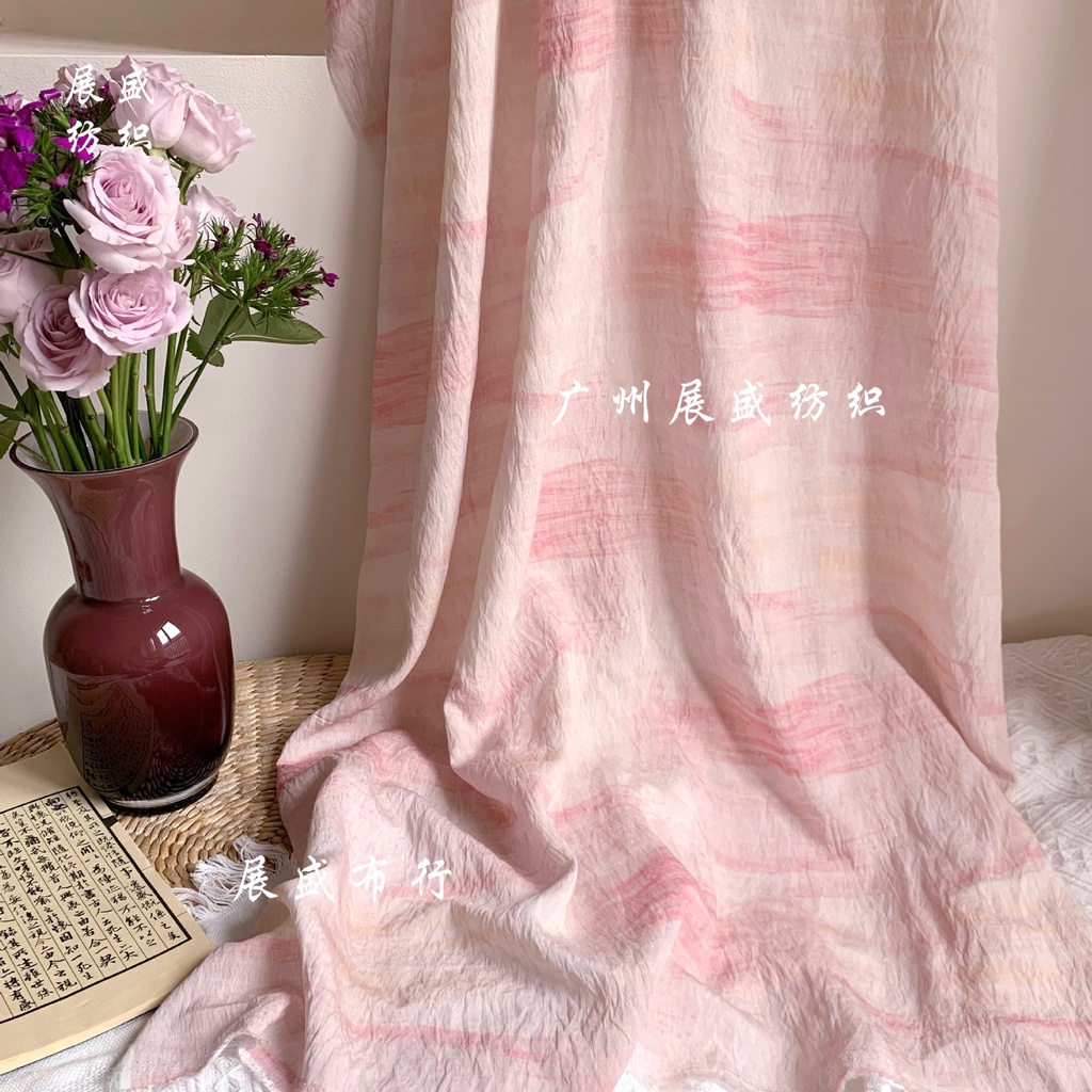 Vải Lanh In Họa Tiết Phong Cách Trung Hoa Dùng May Sườn Xám / Hán Phục áo dài