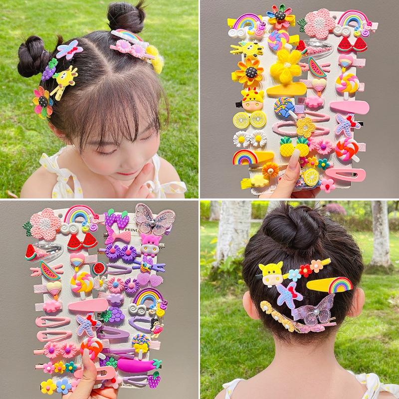 Set Kẹp Tóc Dễ Thương Cho Bé Gái