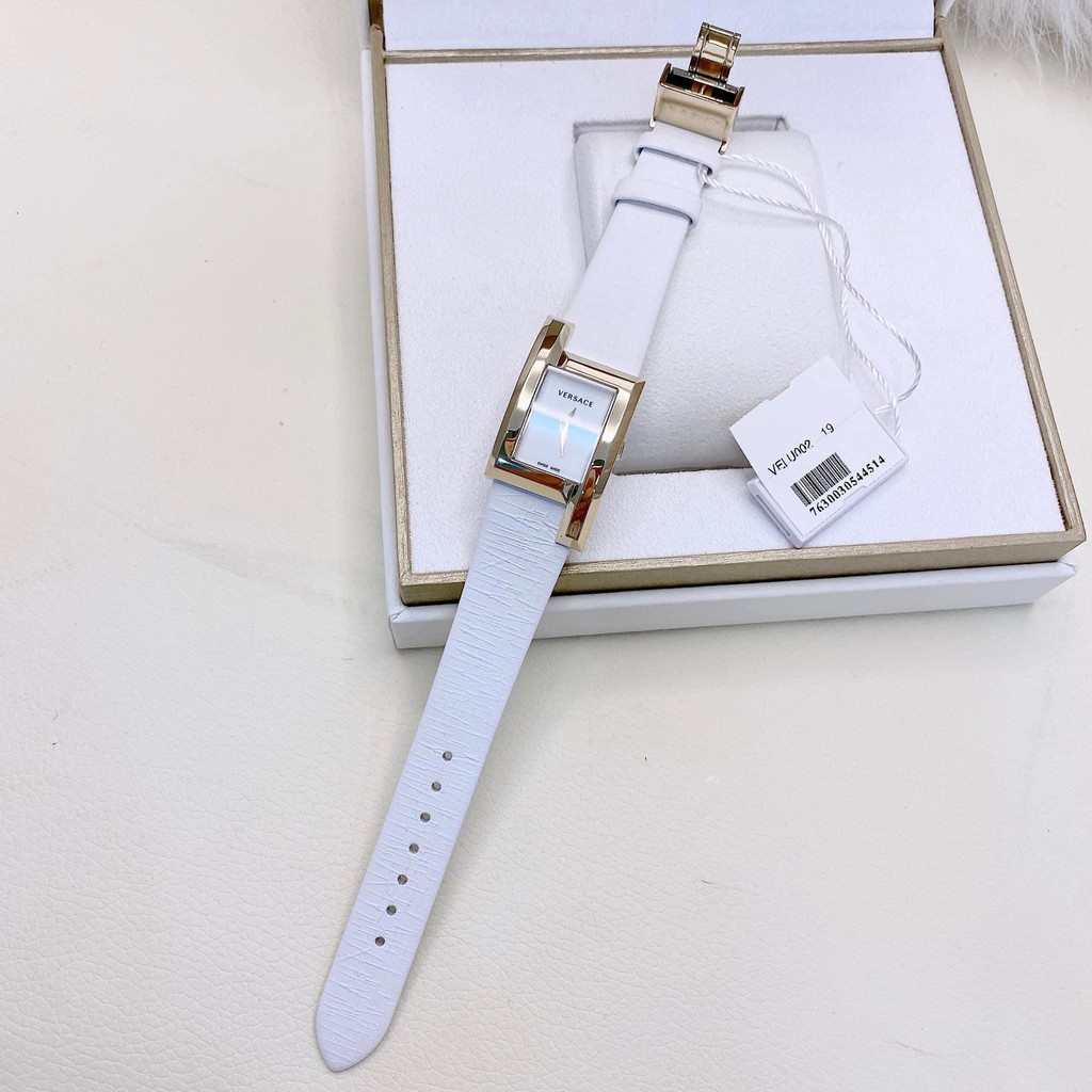 Đồng hồ Nữ VERSACE Greca Icon VELU00219 dây da trắng Chính Hãng