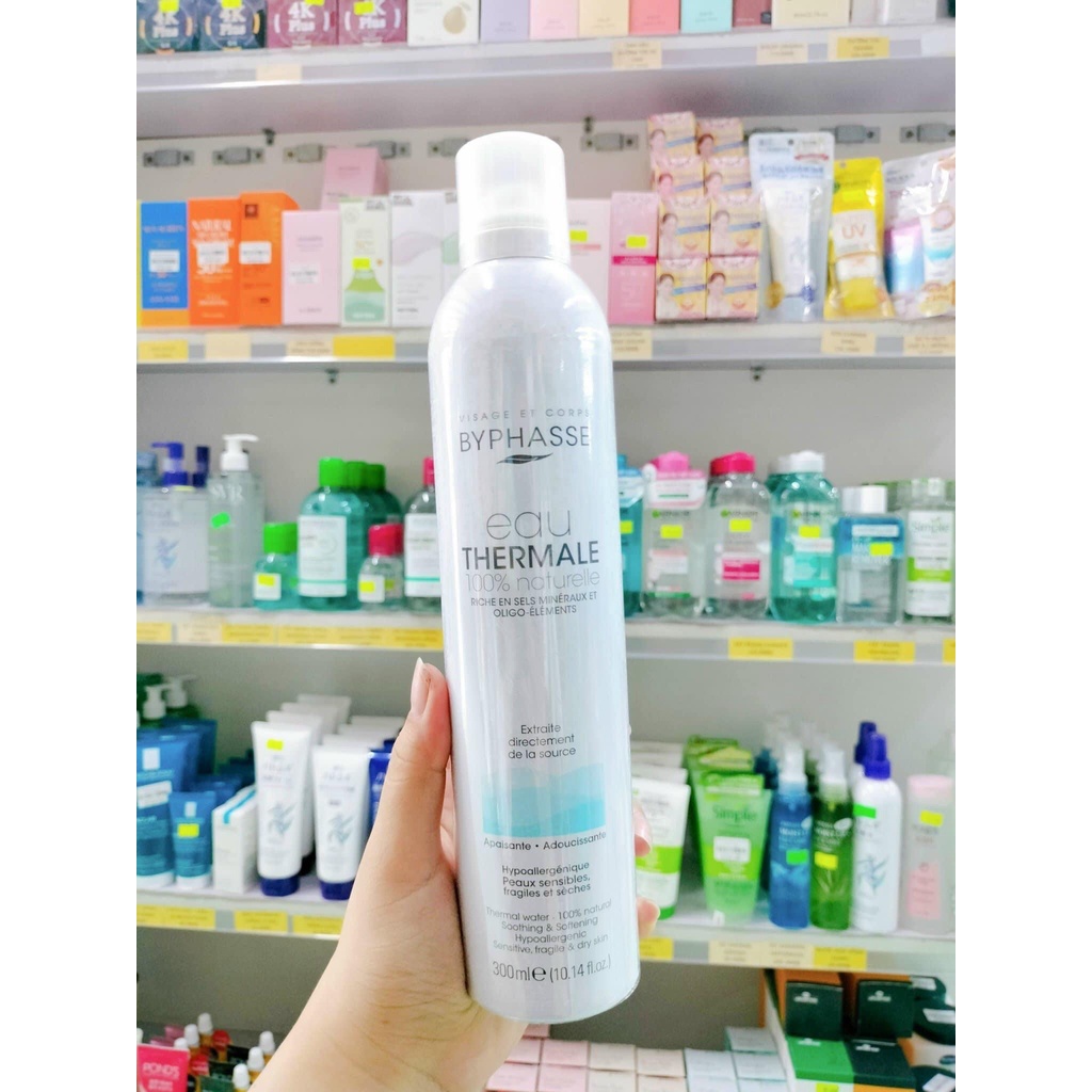 XỊT KHOÁNG BYPHASSE EAU THERMALE 300ML 149k/ chai xịt Khoáng Byphasse 300mlThương hiệu: ByphasseDung