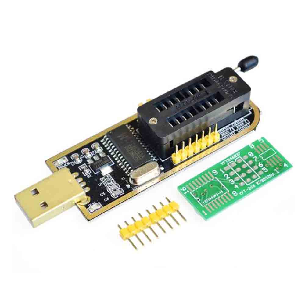 Mô-đun Lập Trình usb ch341a 24 25 series eeprom + Kẹp Thử Nghiệm soic8 sop8 Cho eeprom 93cxx / 25cxx / 24cxx