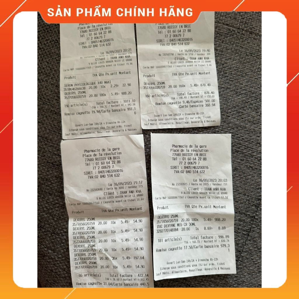 Kem Dưỡng Dexeryl Cream 50g 250g Pháp Dưỡng Ẩm, Dưỡng Da Cho Da Khô, Nẻ, Chàm