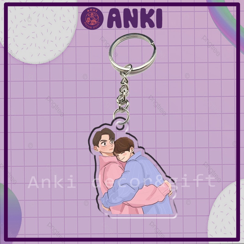 Keychain, móc khóa chibi BRIGHTWIN, móc khóa mica trong suốt, quà tặng sưu tập, quà tặng ý nghĩa, hình nhân vật