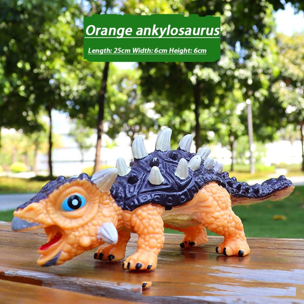 Mmluck Đồ Chơi Mô Hình Khủng Long Bằng Cao Su Mềm Nhiều Màu Sắc Phát Ra Âm Thanh Dành Cho Trẻ Em triceratops