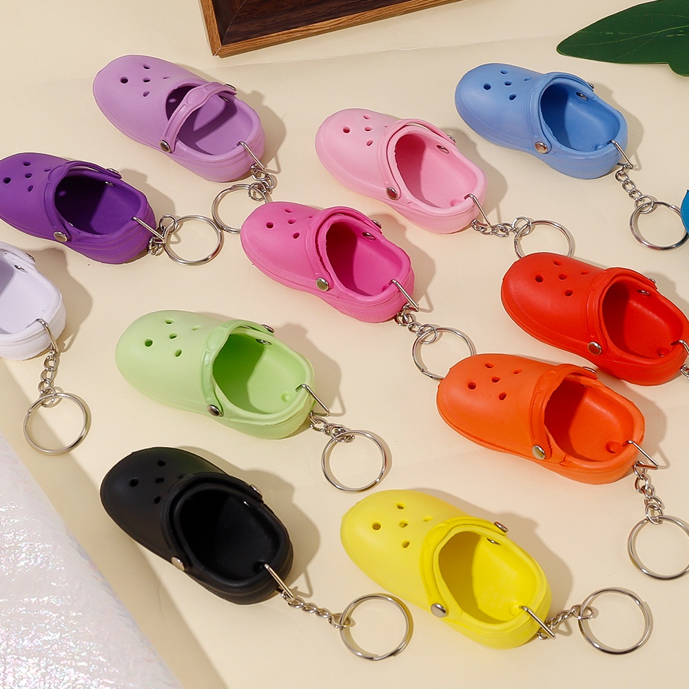 Dễ Thương Móc Khóa Hình Giày Dép Crocs 3d Bằng eva Độc Đáo