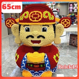 Le.go ông thần tài 65cm cỡ lớn, le.go thần tài cỡ lớn 65cm, 41cm mang lộc đến mọi nhà tặng búa,