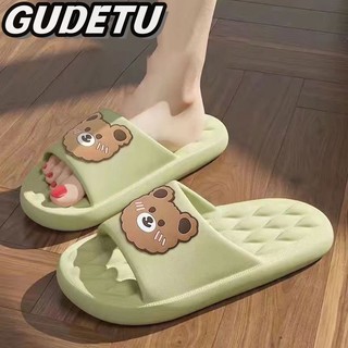 GUDETU  Dép Lê Thời Trang Nữ Dạo Phố Sành Điệu Dép Lê Đục Lỗ Thời Trang Mùa Hè Dép Quai Ngang Họa Tiết Gấu Hoạt Hình Dễ Thương Dép Đi Trong Nhà Tắm Đế Dày Chống Trượt Dép Đi Trong Nhà Thiết Kế Xinh Xắn Tiện Dụng