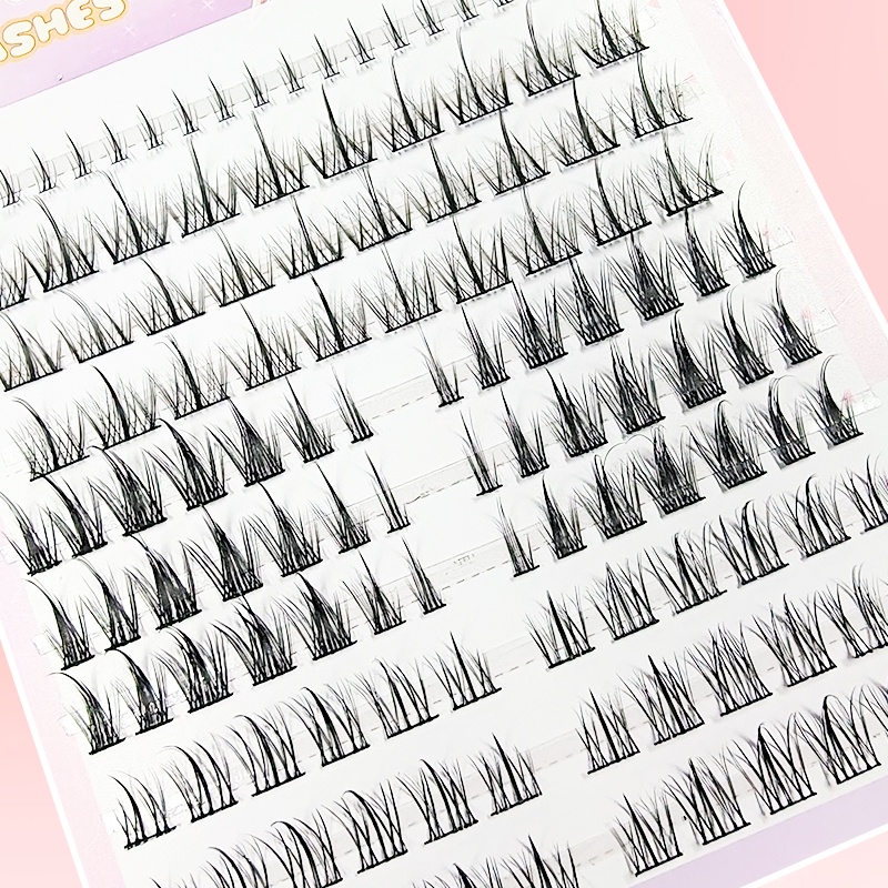 FEPO Lông Mi Giả 10 Hàng Có Keo Dày Và Cong Tự Nhiên Dành Cho Người Mới Bắt Đầu 4-13mm