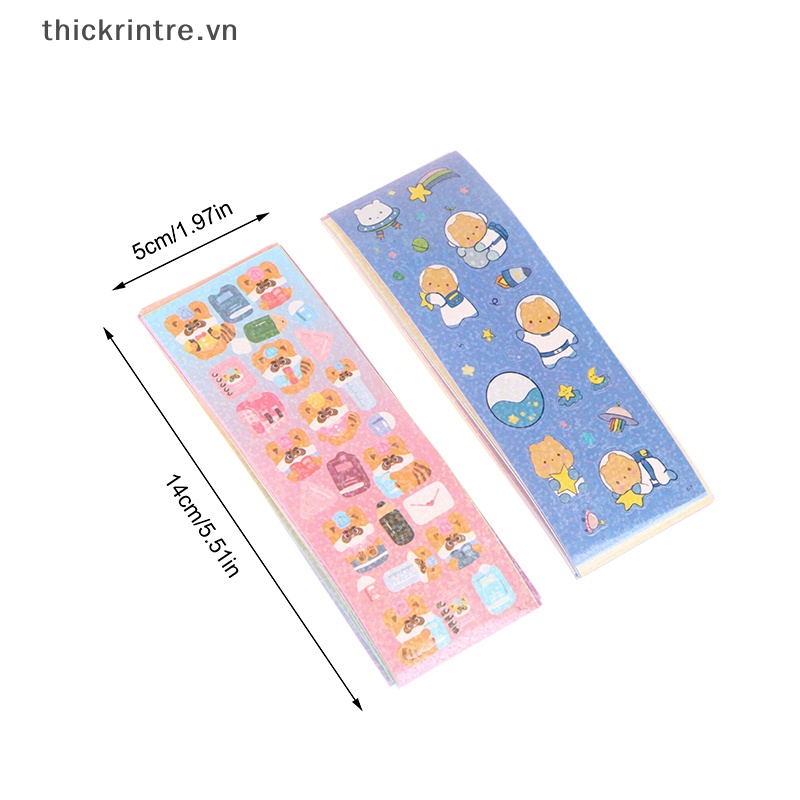 Set 10 sticker Họa Tiết Hoạt Hình Trang Trí Scrapbook