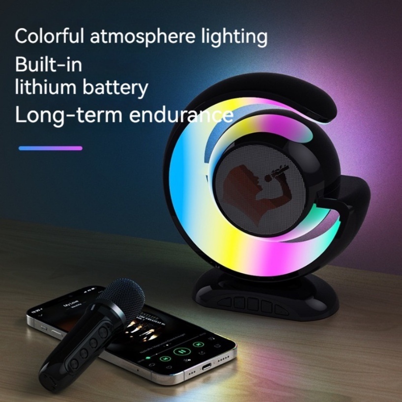 Loa karaoke ys-110 bluetooth Không Dây Hai Đầu Có Đèn Nhiều Màu Sắc Dùng Khi Đi Cắm Trại / Tiệc Cưới / Lễ Hội
