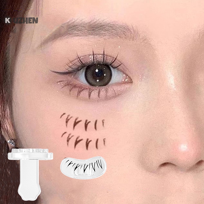 Kuzhen Con Dấu In Lông Mi Giả Có Tay Cầm Bằng silicone