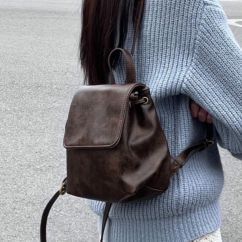 Moweikaidi Ba Lô Đeo Vai Phong Cách retro Hàn Quốc Đơn Giản Thời Trang Thu Đông Cho Nữ