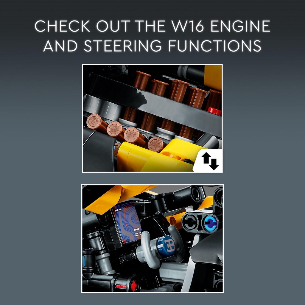 Xả hàng  LEGO Technic 42151 Siêu Xe Bugatti Bolide  tặng kèm xe